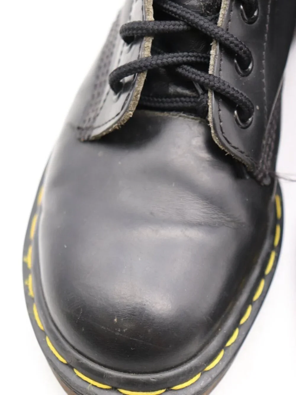 Doc Dr Martens 1914 Women's UK 6 US 8 Made In England 14 Eye Tall Black Boots